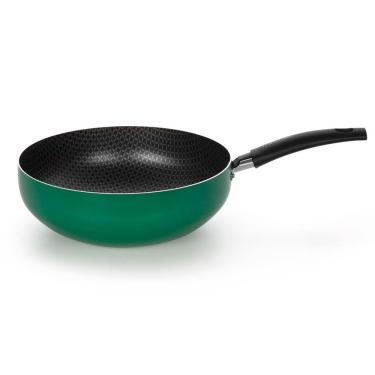 Imagem de Frigideira Wok Multiflon Color com Revestimento Ultra 7 Verde - 24 cm