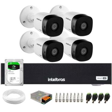 Imagem de Kit 4 Câmeras Intelbras VHD 1230 B Full HD 1080p Bullet Visão Noturna de 30 metros IP67 + Dvr Intelbras MHDX 1004-C 4 Canais + HD 1TB BarraCuda