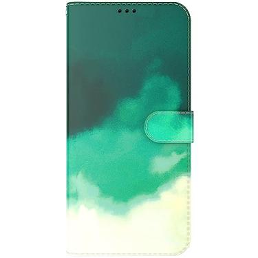 Imagem de HUANGTAOLI Capa flip de couro PU com fecho magnético para Moto G7 Plus, capa carteira c...