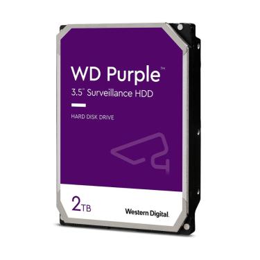 Imagem de HD 2TB SATA - 64MB Cache - Western Digital Purple Surveillance - WD23PURZ - Ideal para CFTV