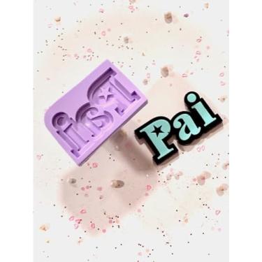 Imagem de Confeitaria dos Moldes, R137 Molde de silicone dia dos pais chaveiro resina decorar