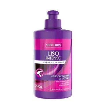 Imagem de Creme de Pentear Liso Intenso Micro Queratina e Silicone 290g Vini Lady-Unissex