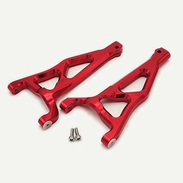 Imagem de Aluminum Front Upper Suspension Arms L+R Red for Traxxas 1/10 E-Revo 2.0 VXL 8631 8632