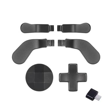 Imagem de 6 in 1 Elite Controller Paddles for Xbox Elite Series 2 Core Controller Metal Paddles for Xbox One Elite Series 2 Controller Paddles with 2 D-Pad for Xbox One Elite 1 Controllers (Black) Type-C Conver