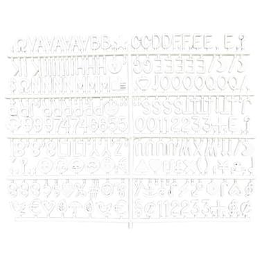 Imagem de Letras de quadro de letras apenas para quadros de letras Flet, quadro de letras de plástico, quadro de mensagens, quadro de palavras com letras, números e símbolos, letras de feltro para quadros de