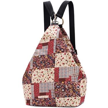 Imagem de Mochila feminina premium Black Butterfly, estilo boêmio, casual, moderna, leve e pequena, 26 - Vermelho, Small