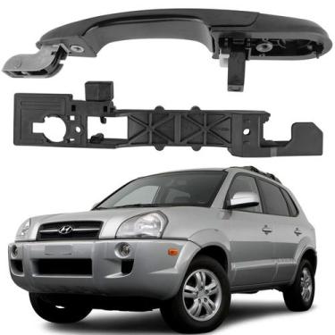 Imagem de Maçaneta Externa Traseira Esquerda Tucson Com Base Suporte  - YMAX