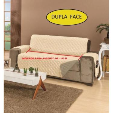 Imagem de Capa protetora sofa 3 lugares king 1.80 dupla face Manu - RIOS ENXOVAI
