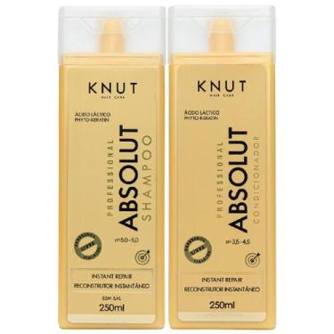 Imagem de Kit Knut Tratamento Absolut Shampoo Sem Sal 300ml Condicionador Leave-