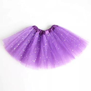 Imagem de Saia Tule Tutu Unicórnio Infantil 30 Cm Carnaval Bailarina - B Import,