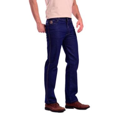 Imagem de Calça Jeans Masculina  Country Perna Larga Para usar Bota Texana - CHE