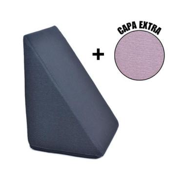Imagem de Almofada Travesseiros Triangular Encosto Apoio Costas Repouso Leitura 