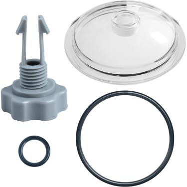 Imagem de SF80110-1 Tampa de tampa de armadilha de folhas, tampa de cobertura de armadilha de folha de piscina, anel de vedação e válvula, adequado para Intex 12 polegadas (taxa de fluxo da bomba: 2.100 GPH)