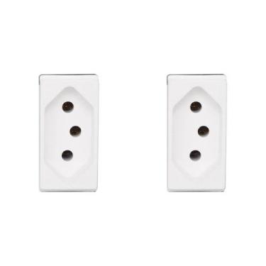 Imagem de Kit C/2 - Pial Modulo  Pop Tomada  2P+T 10A Lg30 - Pial legrand