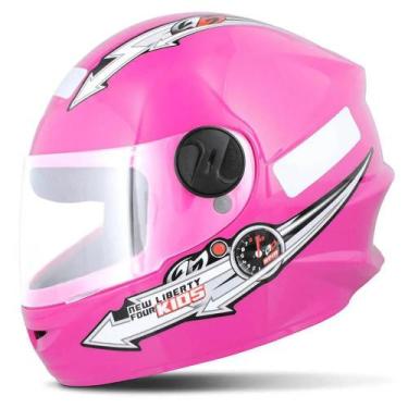 Imagem de Capacete Para Moto Pro Tork Liberty Four Kids Rosa 54