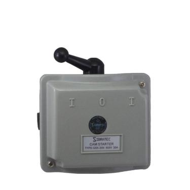 Imagem de Chave Eletromecânica Reversora Modelo QS5 - 3 Polos - Em Caixa de Sobrepor Caixa Plástica - 3 Polos de 30A.