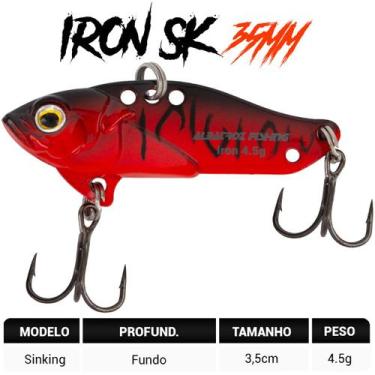 Imagem de Isca Artificial Albatroz Ferrinho Iron Vibe 4,5g 35mm Cor 04 Vermelho 