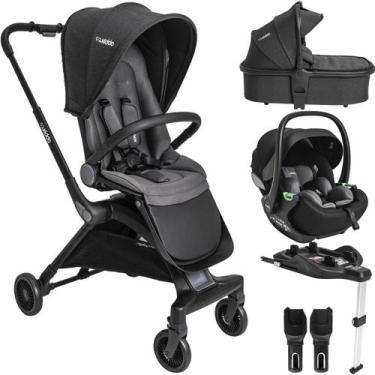 Imagem de Carrinho de Bebe Kiddo Savvy Moises Bebe Conforto Base ISOFIX