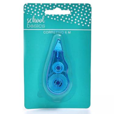 Imagem de Corretivo em Fita 6m Compacto School Basics – Cores Sortidas
