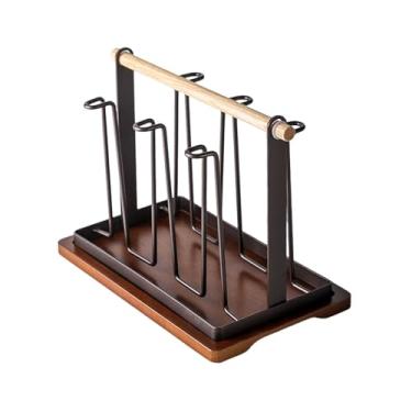 Imagem de Bothyi Porta de seca para estampa de caneca com alça de madeira de caneca copo de copo de copo para cafeteria cafe home, CafÉ