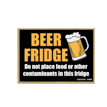 Imagem de Honey Dew Gifts, Geladeira de cerveja não coloque contaminantes, ímãs engraçados de geladeira, ímã de geladeira de cerveja, ímãs decorativos, decoração de mangueira, decoração de bar para casa, 6,3 cm