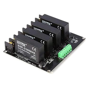 Imagem de Módulo de Placa de Controle de Interruptor de relé de Estado 380V 8A Controlador SSR de 4 Canais Compatível Com Automático para Comutação de relé