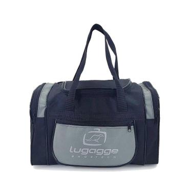 Imagem de Bolsa Mini Sacola Mao Mala De Viagem Academia Pequena Cinza