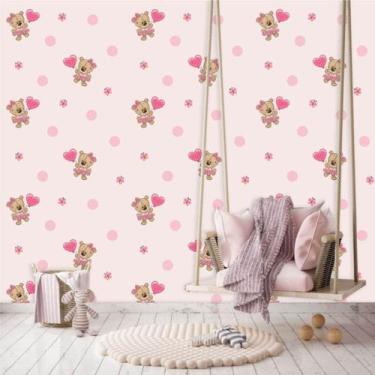 Imagem de Papel de Parede Autocolante Baby Ursinha Bailarina 270 - Inove Papéis 