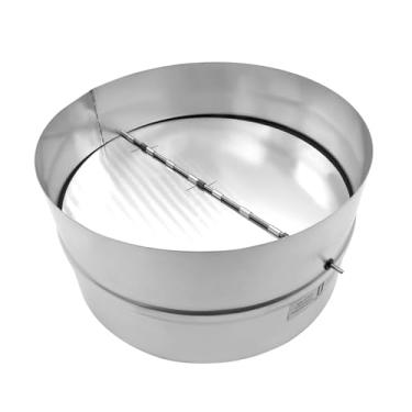 Imagem de ANPTGHT Bloqueador de rascunho de 25,4 cm para duto de retrocesso, bloqueio de fluxo de ar unidirecional, preventor de refluxo, defletor de ventilação de ventilador em linha para mangueira de