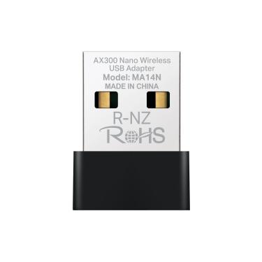 Imagem de Adaptador USB Mercusys MA14N Nano AX300 Wi-Fi6 2.4Ghz