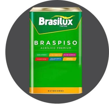 Imagem de Tinta Piso Premium Braspiso Brasilux 18L, Cinza Escuro