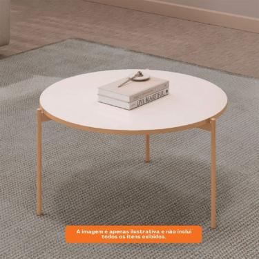 Imagem de Mesa De Centro Bela 69 Cm Dj Moveis Off White