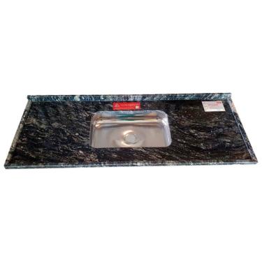 Imagem de Pia De Cozinha Granito 160 Cm Indiano Standard Cuba Simples Preto Indiano