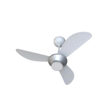 Imagem de Ventilador De Teto Inverter Mistral Led Com Controle Bivolt Cinza e branco Ventisol