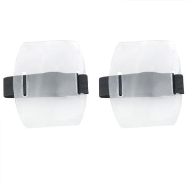 Imagem de CHENJIN 2 peças de suporte de braçadeira ajustável, suporte de cartão de identificação com fivela ajustável, suporte de crachá para cartão de crédito com foto