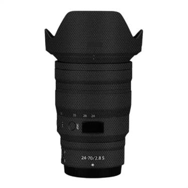 Imagem de Adesivo de câmera antiarranhões com tampa de lente para Nikon z 24-70 mm F2.8S Película protetora decalque protetor corporal 24-70 2,8 (contorno preto brilhante)