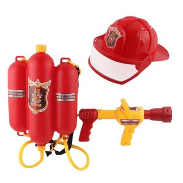 Imagem de Generic Conjunto de brinquedos de bombeiro com spray de água, fantasia de verão para crianças, acessório de pulverizador de água para piscina, praia, quintal