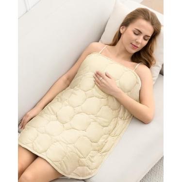 Imagem de Cottonblue Cobertor pesado de 3 kg, cobertor ponderado de veludo de cristal luxuoso aconchegante para adultos, pequeno cobertor pesado para relaxar, dormir, viajar, bege, 73,7 cm x 61 cm