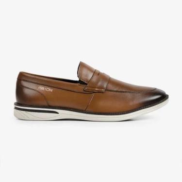 Imagem de Sapato Ferracini Couro Masculino Whisky Monterrey Ref. 3621-641, 39