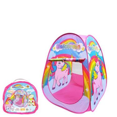 Imagem de Barraca Infantil Dobrável Tenda ou Toca Divertida Colorida Criança Uni