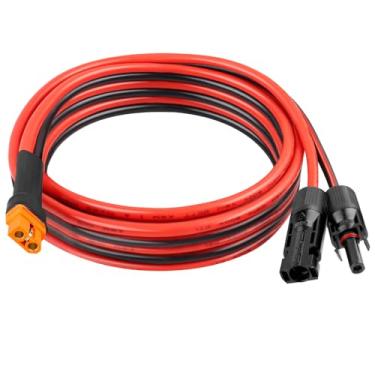 Imagem de XRDS -RF Cabo Adaptador De Painel Solar Para Xt60I 8 Pés - Fio Cobre Estanhado Fêmea 10Awg Com Revestimento Pvc, Extensão Estação Energia E Gerador Portátil