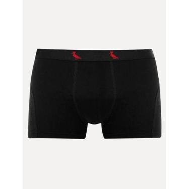 Imagem de Cueca Reserva Masculina Boxer Red Woodpecker Cotton Preta, S/P