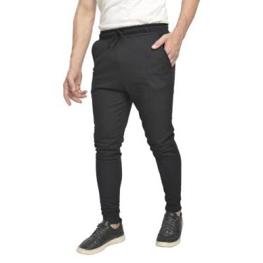 Imagem de Calça Jogger Moletom Masculina Skinny Estilosa Confortavel - 4 Azes, P