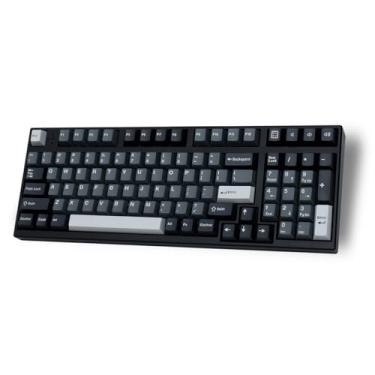 Imagem de mintcaps Conjunto de teclas PBT, teclas personalizadas com 163 teclas, 60% de perfil cereja para teclado mecânico 61/64/68/84/87/100/104/108