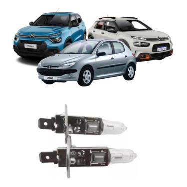 Imagem de Par Lâmpada H1 Farol Citroën C3 C4 C5 Peugeot 206 Osram 55w - Alper