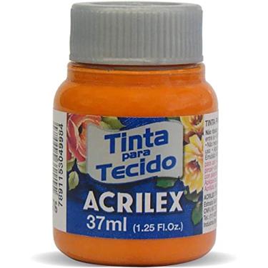 Imagem de Acrilex Fosca Tinta para Tecido, Laranja (Cenoura), 12 x 37 ml