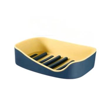 Imagem de Saboneteira com Suporte Adesivo, NãO Precisa Furar a Parede(Amarelo)