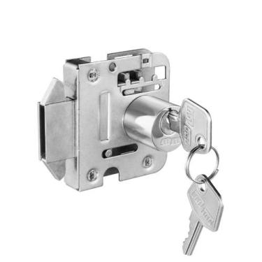 Imagem de Fechadura Vidro Blindex Porta De Correr Com Cilindro Redondo - MM FECH