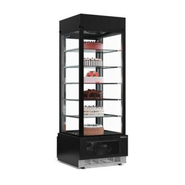 Imagem de Vitrine Refrigerada Gelopar Fixa Preta 220V GEVF-075 PR