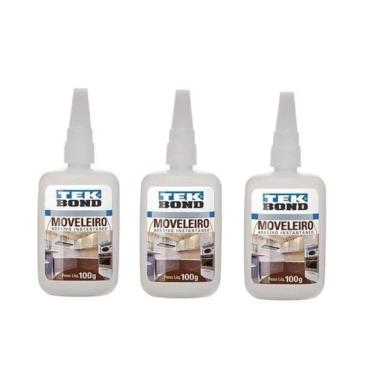 Imagem de 03 Un Cola Adesivo Instantânea Tekbond Moveleira 793 100Gr